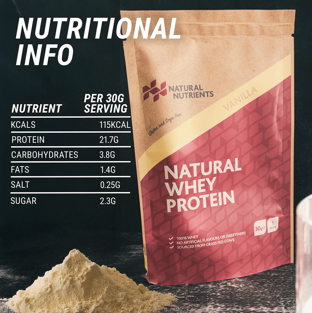 Natural Grass Fed Whey Protein CONCENTRATE - Vanilla