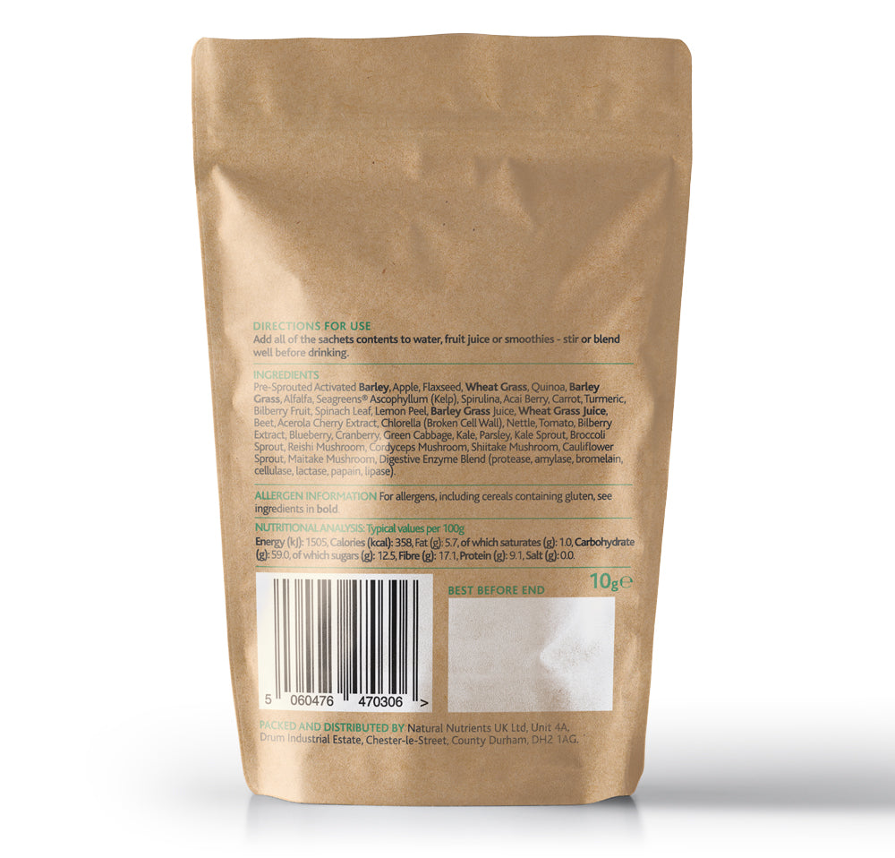 Supreme Greens Powder Organic Superfood Drink Natural Nutrients