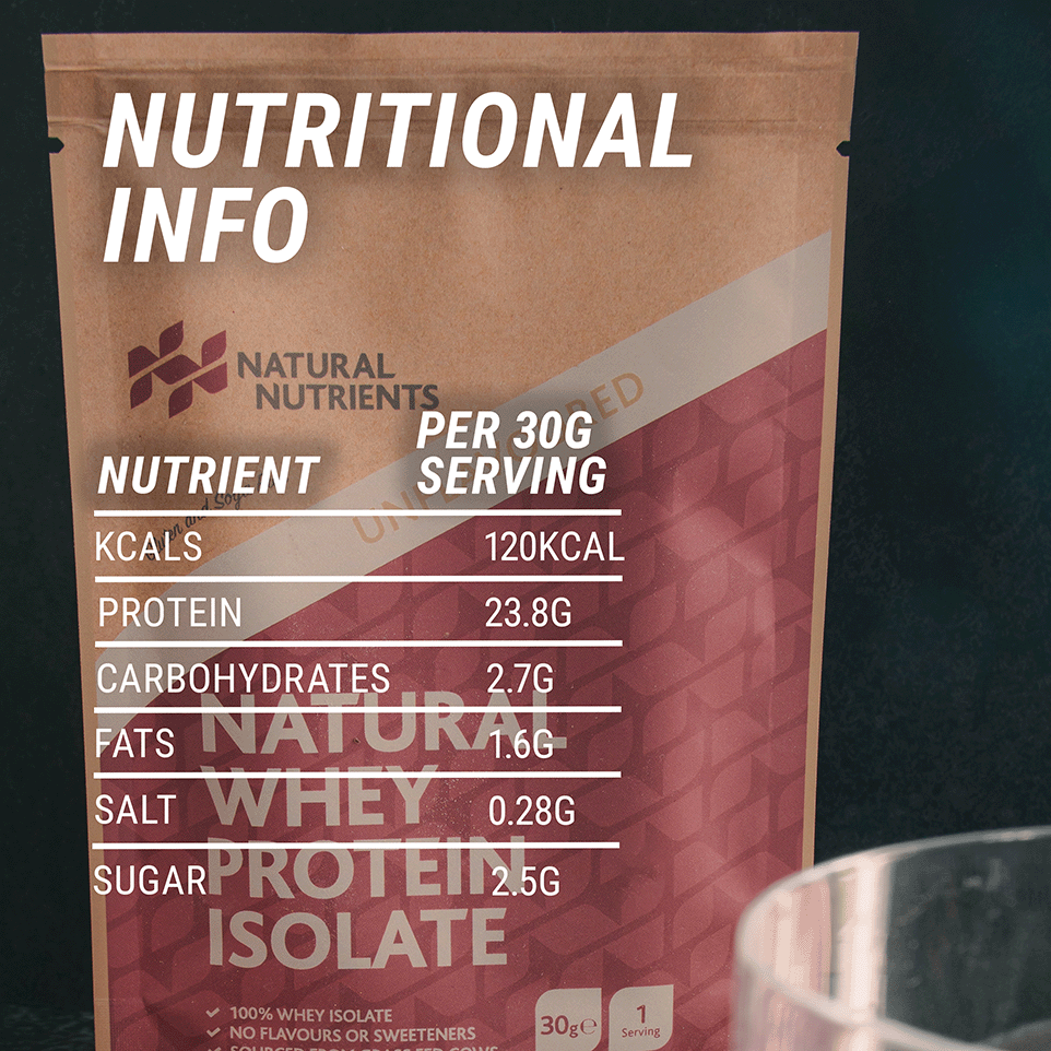 Natural Grass Fed Whey Protein CONCENTRATE - Unflavoured