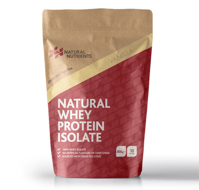 Natural Whey Protein Isolate | Grass Fed | Vanilla Flavoured Powder