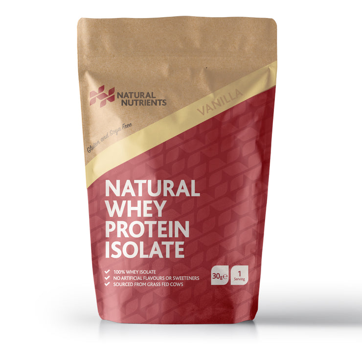 Natural Grass Fed Whey Protein Isolate - Vanilla Flavour
