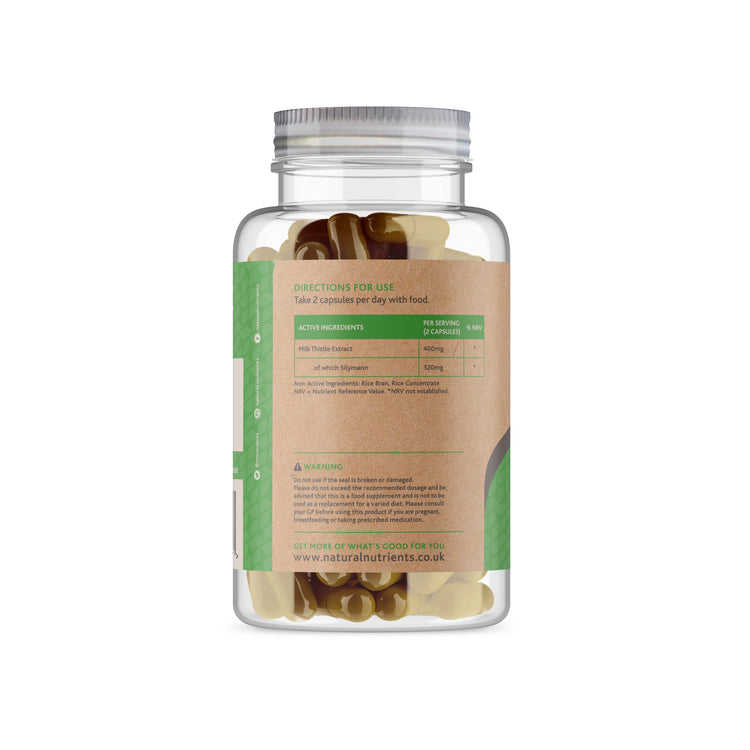 Milk Thistle Capsules - 120 Caps - Reverse